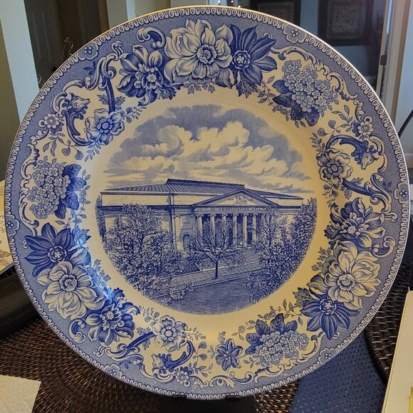 Vintage White Constitution Hall Philadelphia Plate J E Caldwel